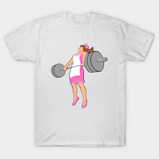 fitness girl, gym girl, weightlifting women T-Shirt